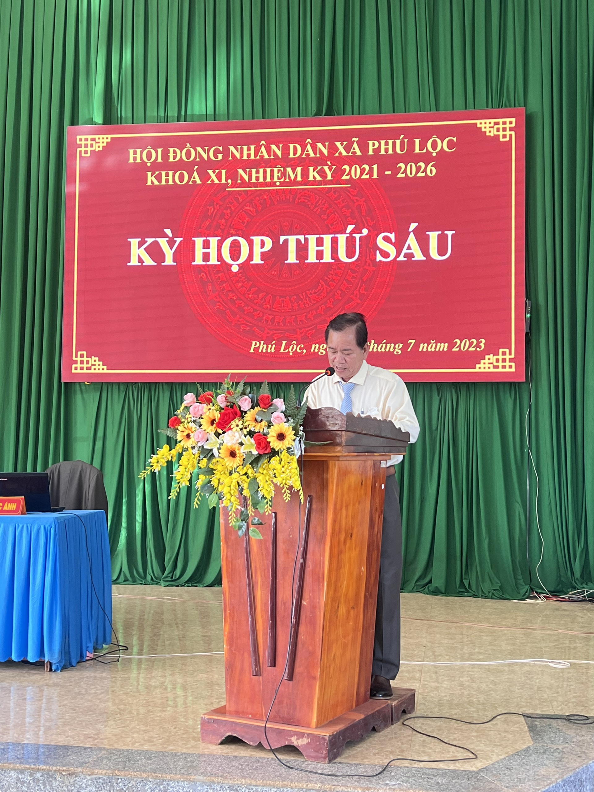 Kỳ họp thứ sáu HĐND xã Phú Lộc, khóa XI, nhiệm kỳ 2021 - 2026.